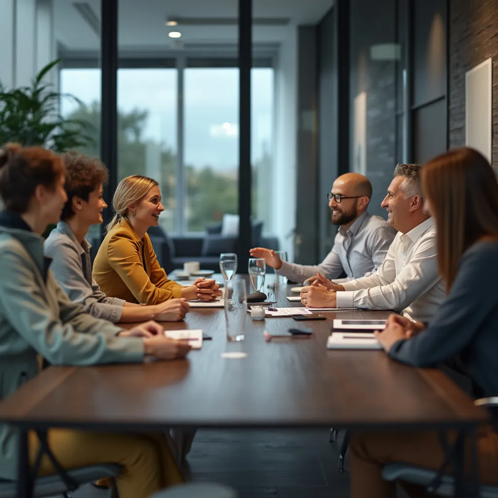 Reunión de estrategia empresarial